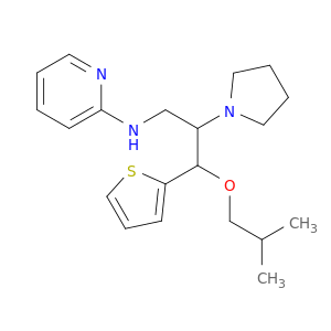 N-[3-(2-甲基丙氧基)-2-(1-吡咯烷基)丙基]-N-(2-噻吩基甲基)-2-吡啶胺