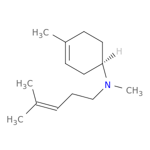 3-Cyclohexen-1-amine, N,4-dimethyl-N-(4-methyl-3-pentenyl)-, (R)-