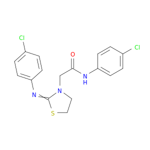 3-Thiazolidineacetamide, N-(4-chlorophenyl)-2-[(4-chlorophenyl)imino]-