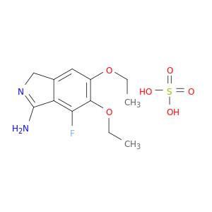 1H-Isoindol-3-amine, 5,6-diethoxy-4-fluoro-, sulfate (1:1)