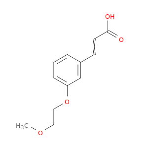 3-[3-(2-methoxyethoxy)phenyl]prop-2-enoic Acid