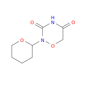 2H-1,2,4-Oxadiazine-3,5(4H,6H)-dione, 2-(tetrahydro-2H-pyran-2-yl)-