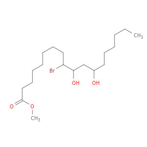 Octadecanoic acid, 9-bromo-10,12-dihydroxy-, methyl ester
