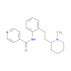 4-Pyridinecarboxamide, N-[2-[2-(1-methyl-2-piperidinyl)ethyl]phenyl]-