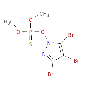 1H-Pyrazole, 3,4,5-tribromo-1-[(dimethoxyphosphinothioyl)oxy]-