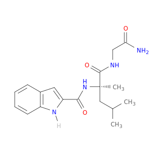 Glycinamide, N-(1H-indol-2-ylcarbonyl)-2-methyl-D-leucyl-