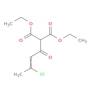 Propanedioic acid, (3-chloro-1-oxo-2-butenyl)-, diethyl ester