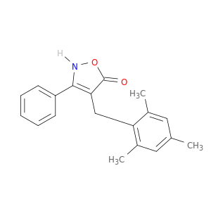 5(2H)-Isoxazolone, 3-phenyl-4-[(2,4,6-trimethylphenyl)methyl]-
