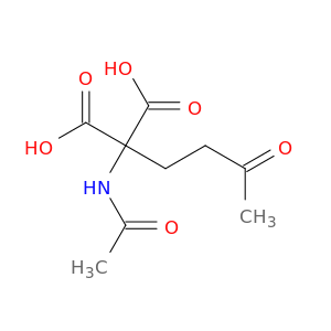 (acetylamino)(3-oxobutyl)propanedioic acid