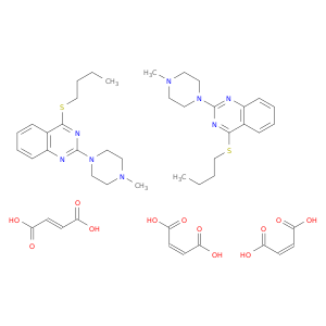 4-BUTYLSULFANYL-2-(4-METHYLPIPERAZIN-1-YL)QUINAZOLINE MALEATE