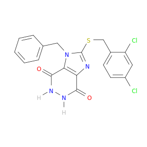 1-benzyl-2-[(2,4-dichlorobenzyl)sulfanyl]-5,6-dihydro-1h-imidazo[4,5-d]pyridazine-4,7-dione