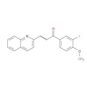 2-Propen-1-one, 1-(3-fluoro-4-methoxyphenyl)-3-(2-quinolinyl)-
