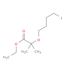 Propanoic acid, 2-(4-iodobutoxy)-2-methyl-, ethyl ester
