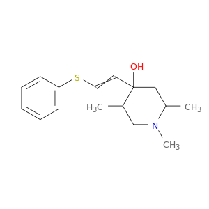 4-Piperidinol, 1,2,5-trimethyl-4-[2-(phenylthio)ethenyl]-