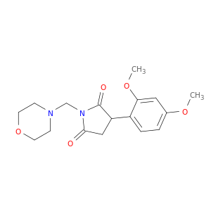 2-(2,4-DIMETHOXYPHENYL)-N-(MORPHOLINO)METHYLSUCCINIMIDE