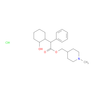 Benzeneacetic acid, a-(2-hydroxycyclohexyl)-,(1-methyl-4-piperidinyl)methyl ester, hydrochloride (1:1)