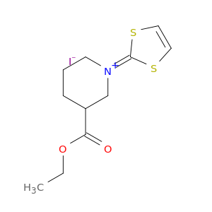 Piperidinium,1-(1,3-dithiol-2-ylidene)-3-(ethoxycarbonyl)-, iodide (1:1)
