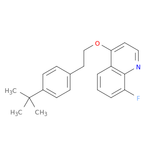 Quinoline,4-[2-[4-(1,1-dimethylethyl)phenyl]ethoxy]-8-fluoro-