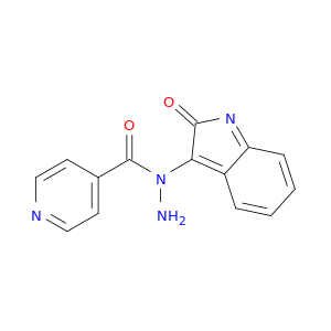 4-Pyridinecarboxylicacid, 2-(1,2-dihydro-2-oxo-3H-indol-3-ylidene)hydrazide