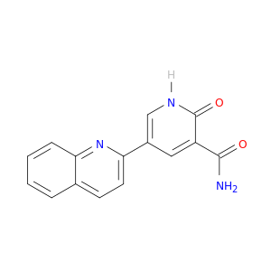 3-Pyridinecarboxamide, 1,2-dihydro-2-oxo-5-(2-quinolinyl)-