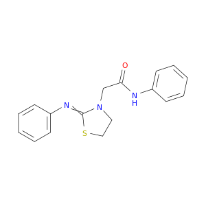 3-Thiazolidineacetamide, N-phenyl-2-(phenylimino)-