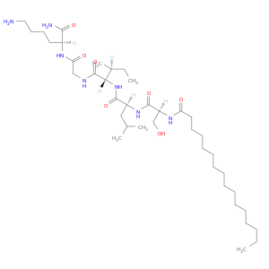 L-Lysinamide, N-(1-oxohexadecyl)-L-seryl-L-leucyl-L-isoleucylglycyl-
