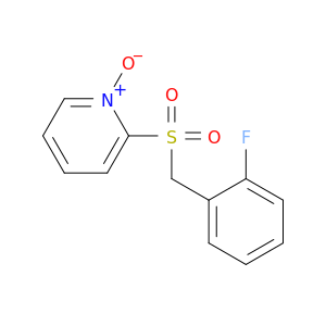 Pyridine, 2-[[(2-fluorophenyl)methyl]sulfonyl]-, 1-oxide