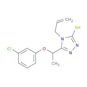 5-[1-(3-氯苯氧基)乙基]-2,4-二氢-4-(2-丙烯-1-基)-3H-1,2,4-三唑-3-Thione