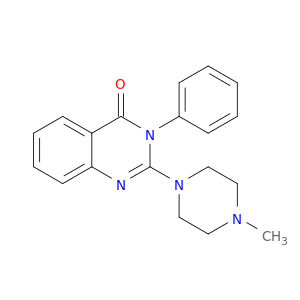 4(3H)-Quinazolinone, 2-(4-methyl-1-piperazinyl)-3-phenyl-