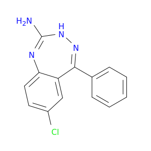 1H-1,3,4-Benzotriazepin-2-amine, 7-chloro-5-phenyl-