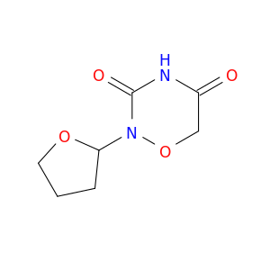 2H-1,2,4-Oxadiazine-3,5(4H,6H)-dione, 2-(tetrahydro-2-furanyl)-