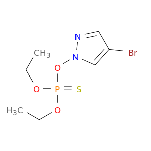 1H-Pyrazole, 4-bromo-1-[(diethoxyphosphinothioyl)oxy]-
