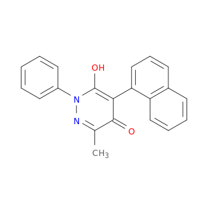 4(1H)-Pyridazinone, 6-hydroxy-3-methyl-5-(1-naphthalenyl)-1-phenyl-
