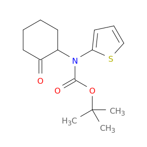 Carbamic acid, (2-oxocyclohexyl)-2-thienyl-, 1,1-dimethylethyl ester