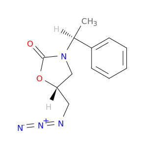 2-Oxazolidinone, 5-(azidomethyl)-3-[(1S)-1-phenylethyl]-, (5R)-
