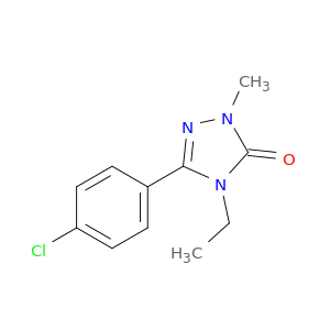 3H-1,2,4-Triazol-3-one,5-(4-chlorophenyl)-4-ethyl-2,4-dihydro-2-methyl-