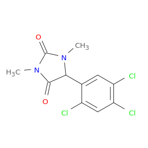 2,4-Imidazolidinedione, 1,3-dimethyl-5-(2,4,5-trichlorophenyl)-