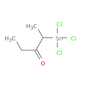 3-Pentanone, 2-(trichlorostannyl)-