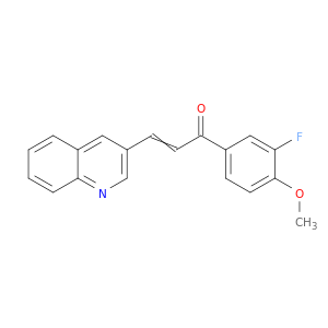 2-Propen-1-one, 1-(3-fluoro-4-methoxyphenyl)-3-(3-quinolinyl)-