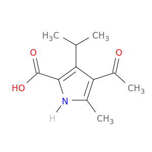 4-乙酰基-5-甲基-3-(丙-2-基)-1H-吡咯-2-羧酸