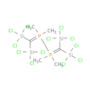 Diphosphorane, 1,2-bis[bis(trichlorosilyl)methylene]-1,1,2,2-tetramethyl-