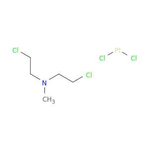 2-chloro-N-(2-chloroethyl)-N-methyl-ethanamine; dichloroplatinum