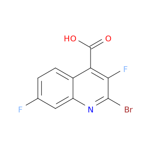 4-Quinolinecarboxylic acid, 2-bromo-3,7-difluoro-