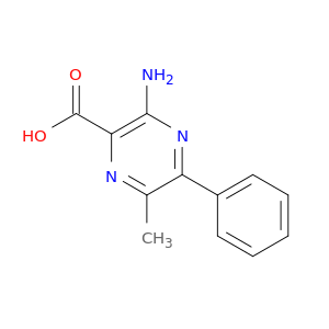 2-Pyrazinecarboxylicacid, 3-amino-6-methyl-5-phenyl-