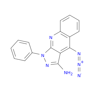1H-Pyrazolo[3,4-b]quinolin-3-amine, 4-azido-1-phenyl-