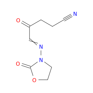 Pentanenitrile,4-oxo-5-[(2-oxo-3-oxazolidinyl)imino]-