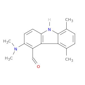 9H-Carbazole-4-carboxaldehyde, 3-(dimethylamino)-5,8-dimethyl-