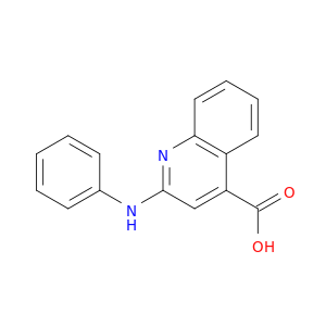 4-Quinolinecarboxylicacid, 2-(phenylamino)-