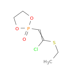 1,3,2-Dioxaphospholane, 2-[2-chloro-2-(ethylthio)ethenyl]-, 2-oxide