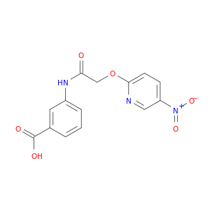Benzoic acid, 3-[[[(5-nitro-2-pyridinyl)oxy]acetyl]amino]-